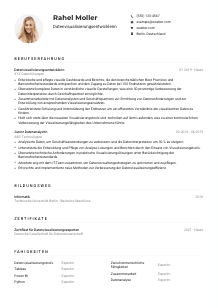 Lebenslauf-Muster für Datenvisualisierungsentwickler*in