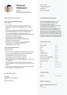 Lebenslauf-Vorlage für Oracle-Datenbankadministrator*in #2