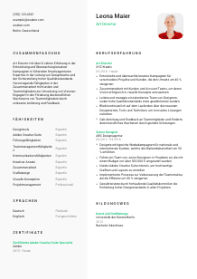 Lebenslauf-Vorlage für Art Director*in #2