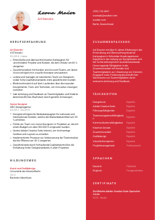 Lebenslauf-Vorlage für Art Director*in #3