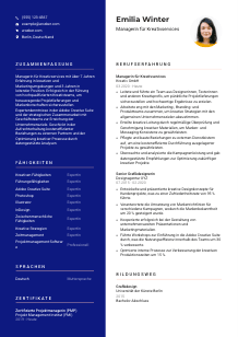 Lebenslauf-Vorlage für Manager*in für Kreativservices #3