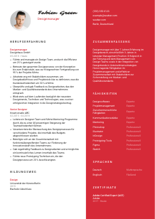 Lebenslauf-Vorlage für Designmanager*in #3
