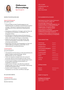 Lebenslauf-Vorlage für App-Designer*in #3