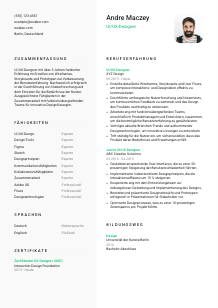 Lebenslauf-Muster für UI/UX-Designer*in