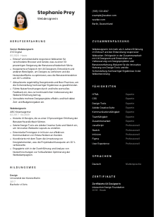 Lebenslauf-Vorlage für Webdesigner*in #3