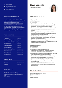Lebenslauf-Vorlage für Lehrplangestalter*in #3