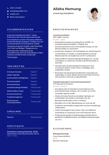 Lebenslauf-Vorlage für eLearning-Gestalter*in #3