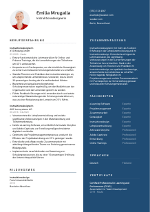 Lebenslauf-Vorlage für Instruktionsdesigner*in #2
