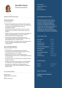 Lebenslauf-Vorlage für Technische*r Zeichner*in #2