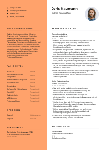 Lebenslauf-Vorlage für Elektro-Konstrukteur*in #3