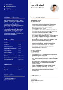 Lebenslauf-Vorlage für Maschinenbau-Designer*in #3