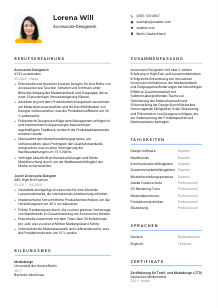 Lebenslauf-Vorlage für Accessoire-Designer*in #2