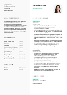 Lebenslauf-Vorlage für Modedesigner*in #2