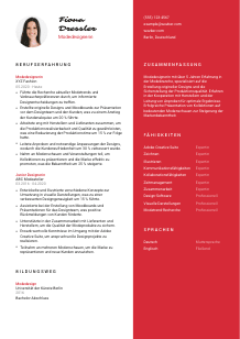 Lebenslauf-Vorlage für Modedesigner*in #3