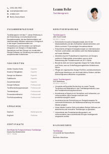 Lebenslauf-Vorlage für Textildesigner*in #3