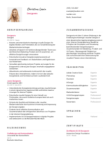 Lebenslauf-Vorlage für Designer*in #2