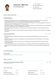 Lebenslauf-Vorlage für Ausstellungsdesigner*in #3