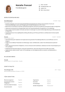 Lebenslauf-Muster für Floristikdesigner*in