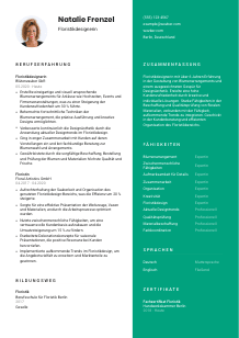 Lebenslauf-Vorlage für Floristikdesigner*in #2