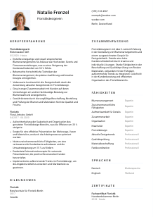 Lebenslauf-Vorlage für Floristikdesigner*in #1