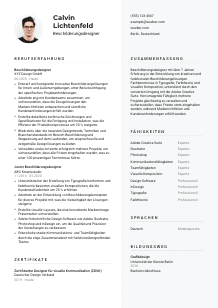 Lebenslauf-Vorlage für Beschilderungsdesigner*in #2