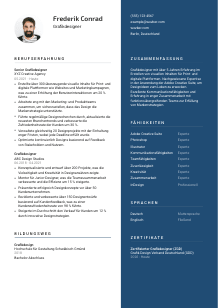 Lebenslauf-Vorlage für Grafikdesigner*in #2