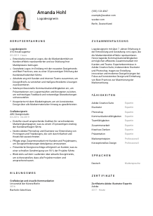 Lebenslauf-Vorlage für Logodesigner*in #1