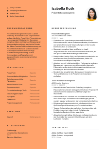 Lebenslauf-Vorlage für Präsentationsdesigner*in #3