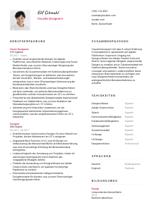 Lebenslauf-Vorlage für Visueller Designer*in #2