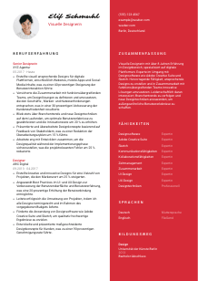 Lebenslauf-Vorlage für Visueller Designer*in #3