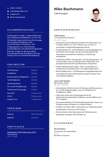 Lebenslauf-Vorlage für CAD-Designer*in #3