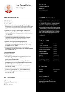 Lebenslauf-Vorlage für Möbeldesigner*in #3