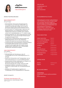 Lebenslauf-Vorlage für Industriedesigner*in #3
