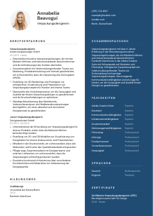 Lebenslauf-Vorlage für Verpackungsdesigner*in #2