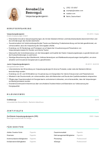 Lebenslauf-Vorlage für Verpackungsdesigner*in #3