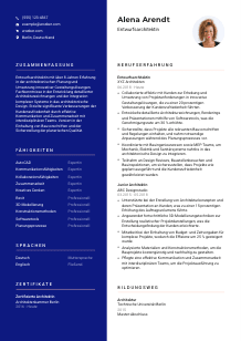 Lebenslauf-Vorlage für Entwurfsarchitekt*in #3