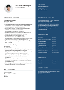 Lebenslauf-Vorlage für Innenarchitekt*in #2