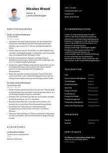 Lebenslauf-Vorlage für Garten- & Landschaftsdesigner*in #3