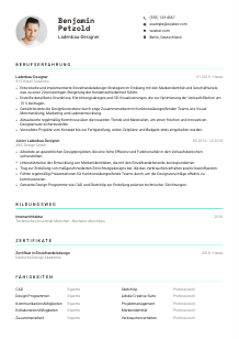 Lebenslauf-Vorlage für Ladenbau-Designer*in #3