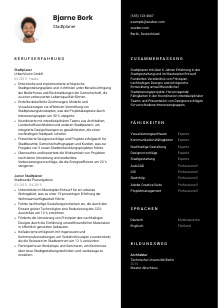 Lebenslauf-Vorlage für Stadtplaner*in #3