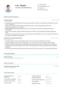 Lebenslauf-Vorlage für Assistenz Geschäftsführung #3