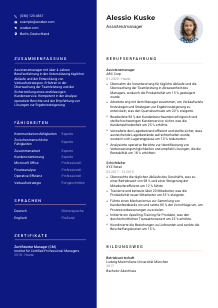 Lebenslauf-Vorlage für Assistenzmanager*in #3