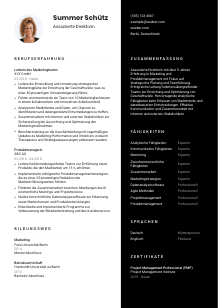 Lebenslauf-Vorlage für Assoziierte*r Direktor*in #3