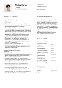 Lebenslauf-Vorlage für Leitende*r Diversitätsbeauftragte*r #1