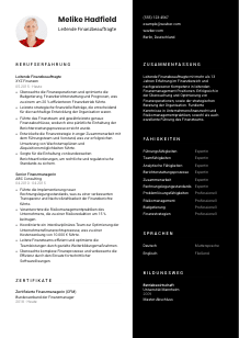 Lebenslauf-Vorlage für Leitende*r Finanzbeauftragte*r #3