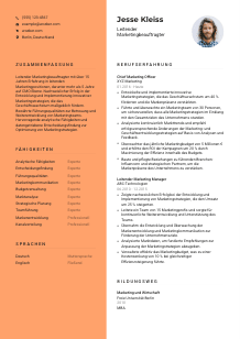 Lebenslauf-Vorlage für Leitende*r Marketingbeauftragte*r #3