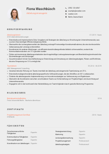Lebenslauf-Vorlage für Abteilungsmanager*in #3