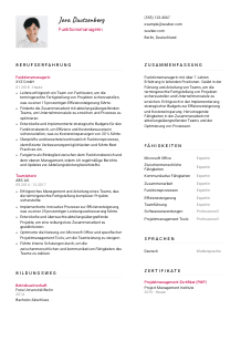 Lebenslauf-Vorlage für Funktionsmanager*in #2