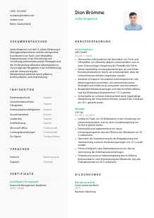 Lebenslauf-Vorlage für Aufsichtsperson #2