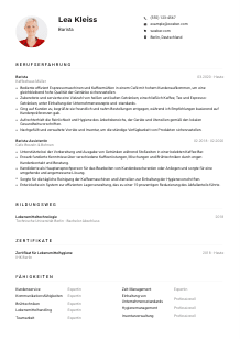 Lebenslauf-Muster für Barista